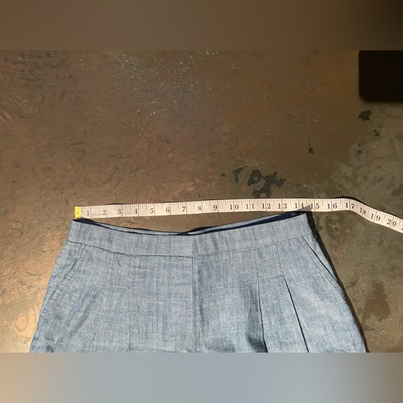 J. Crew Light Blue High Waist Ruffle Shorts - Picture 4 of 6